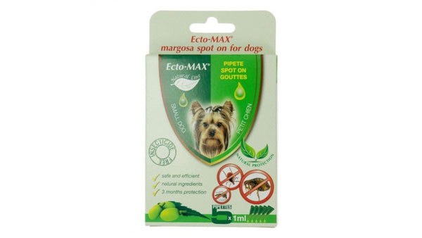 Ecto-MAX 5x1ml Pipette SPOT ON natural antiparasitic for Dog 3 Months protection