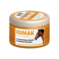 RUMAK Gel Orange- worming gel for horses to eliminate swelling camphor: antirheumatic ,antifebril, anti-inflamatory