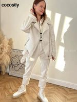 High Quality Woman's Faux Leather Fur Coat