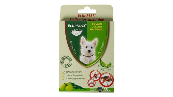 Ecto-MAX Collar antiparasitic size S-38cm for Dogs 4 months protection